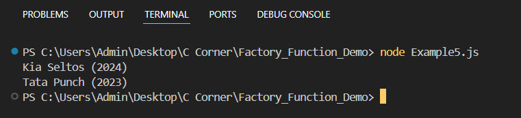 Improving Memory Efficiency In Factory Function